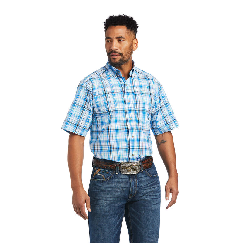 Ariat Hemden Herren - Pro Series Micah Classic Fit Blau/Weiß ( WQTLD-8936 )